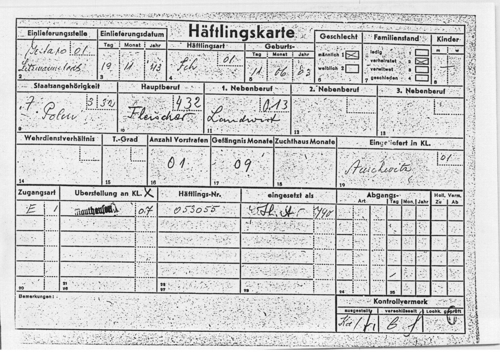 Arolsen Archives - International Center on Nazi Persecution | 01012606 ...