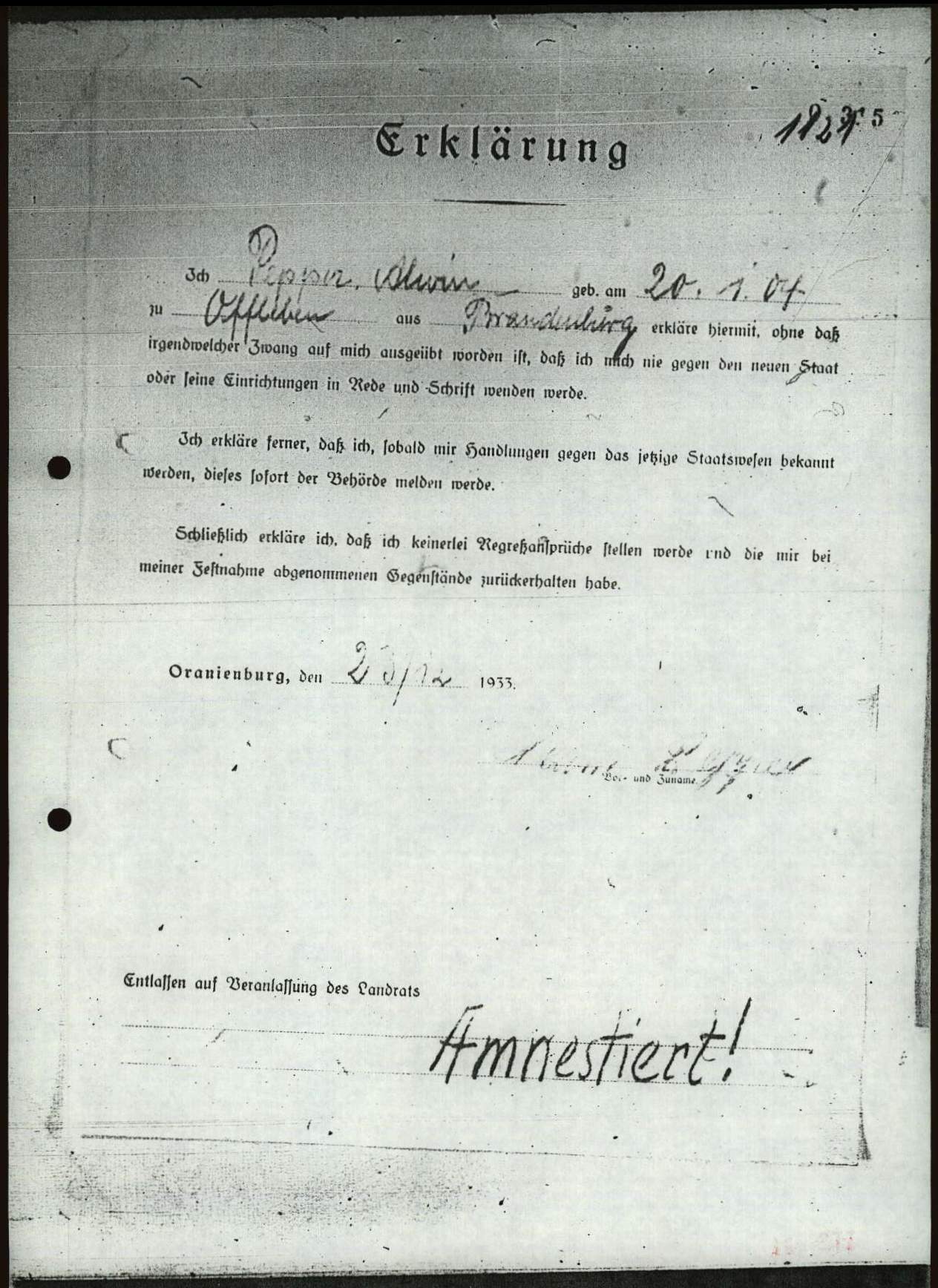 Explore documents of the Arolsen Archives | DE ITS 1.1.33.1 - List ...