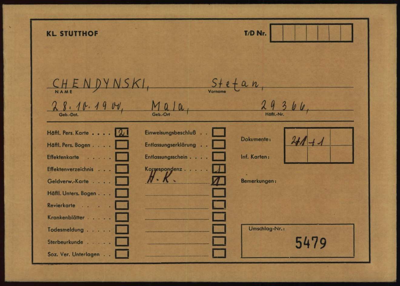 Stfen File Arolsen Archives - International Center on Nazi Persecution | 01014102 ...
