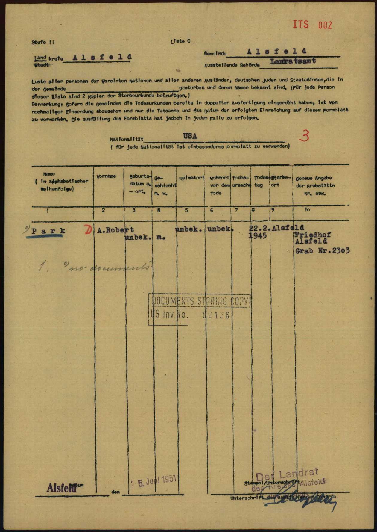 Explore documents of the Arolsen Archives | DE ITS 2.1.1.1 HE 001 AME ...