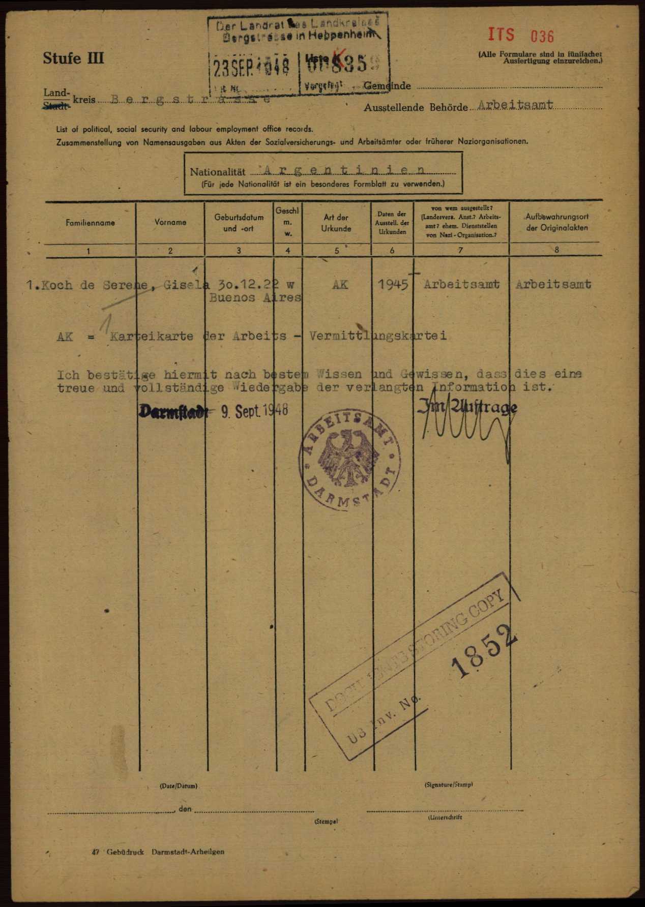 Arolsen Archives - International Center on Nazi Persecution | DE