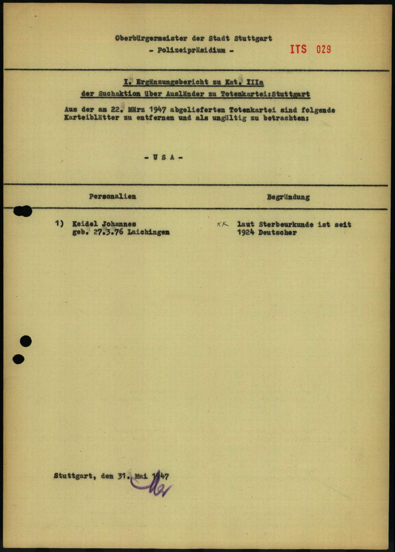 Explore documents of the Arolsen Archives | DE ITS 2.1.1.2 BW 032