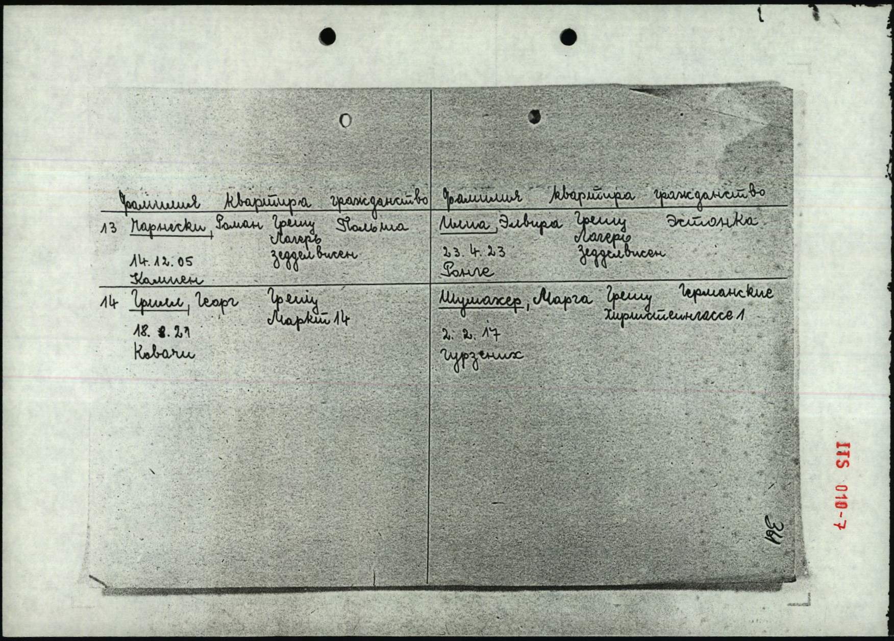 Explore documents of the Arolsen Archives | DE ITS 2.1.4.1 001 ...