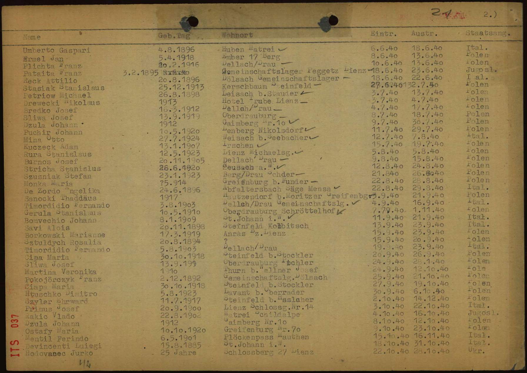 Entdecke die Dokumente der Arolsen Archives | DE ITS 2.1.6.1 KA 004 ...