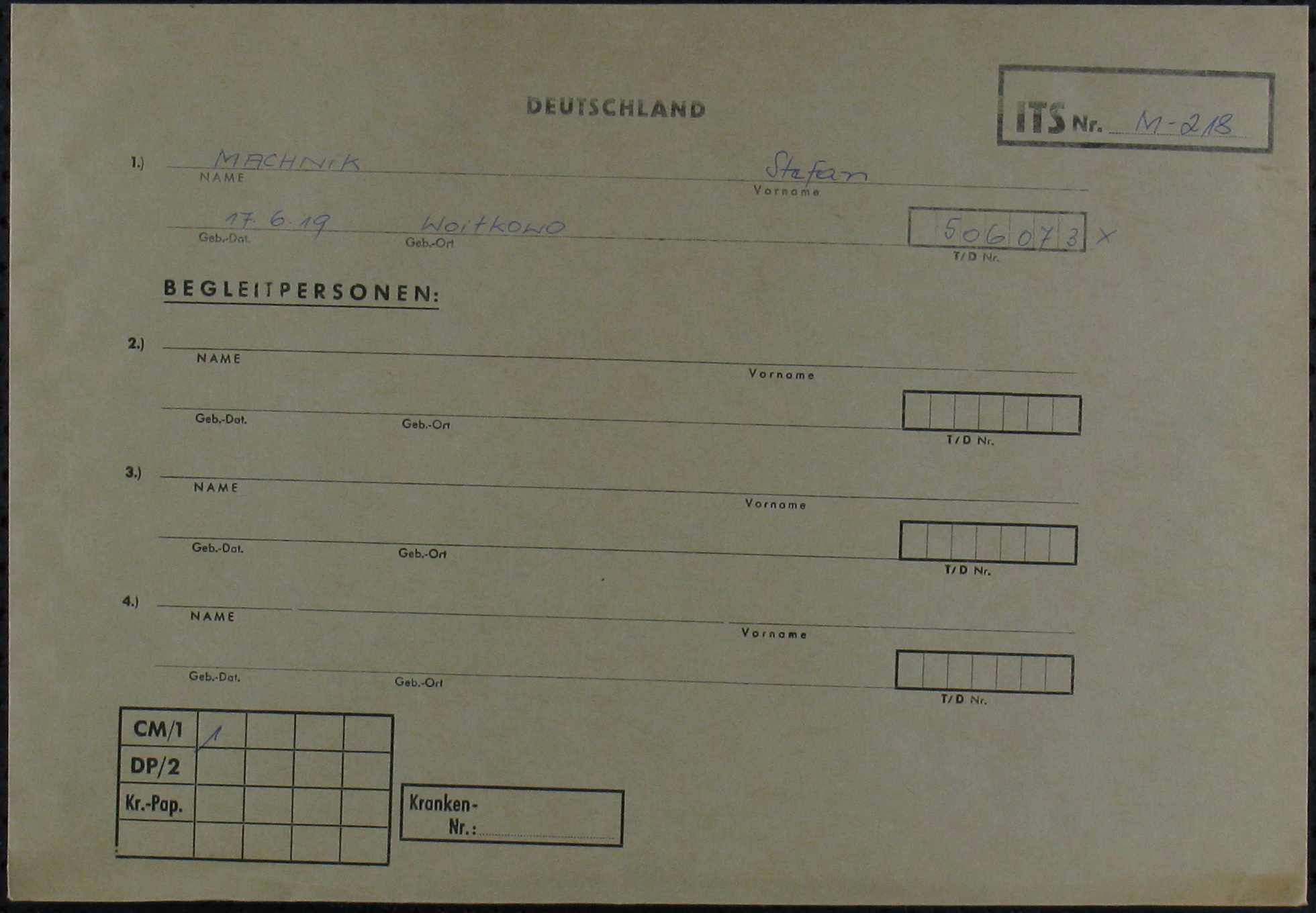 Stfen File Arolsen Archives - International Center on Nazi Persecution | 32110000 ...