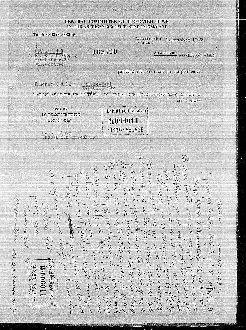 Explore documents of the Arolsen Archives | 06030301 013 - Files